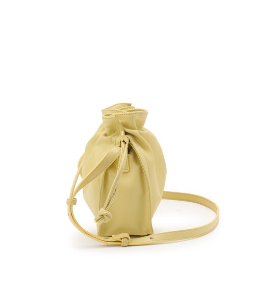 SOUP（スープ）の「◆ラムレザードロストショルダー（ショルダーバッグ・レディース・レモンイエロー/アイボリー/ライトベージュ・00）」の5枚目の写真