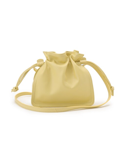 SOUP（スープ）の「◆ラムレザードロストショルダー（ショルダーバッグ・レディース・レモンイエロー/アイボリー/ライトベージュ・00）」の8枚目の写真