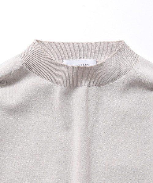 ADAM ET ROPE'（アダムエロペ）の「【ホールガーメント】3D 無縫製プルオーバーニット（ニット/セーター・メンズ・スミクロ/ライトグレー・M/L）」の4枚目の写真