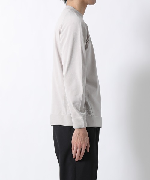 ADAM ET ROPE'（アダムエロペ）の「【ホールガーメント】3D 無縫製プルオーバーニット（ニット/セーター・メンズ・スミクロ/ライトグレー・M/L）」の11枚目の写真