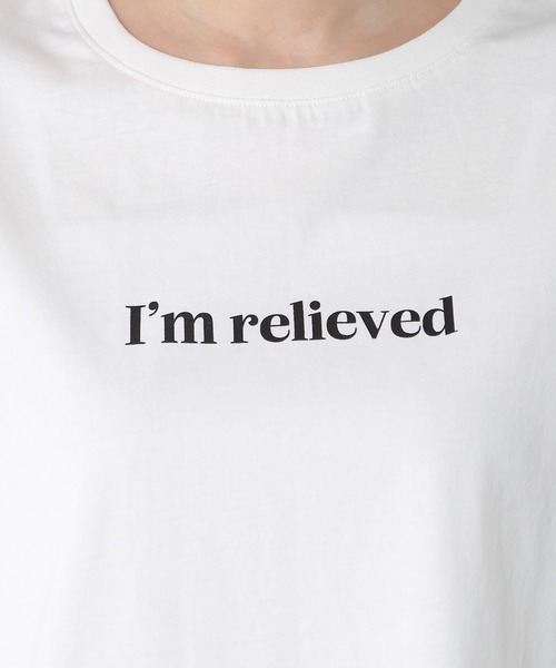 Honeys（ハニーズ）の「半袖ロゴプリントＴ（Tシャツ/カットソー・レディース・ベージュ/グリーン/ホワイト×ブルー/ホワイト/パープル/レッド/ブラック・L/S/LL/M）」の13枚目の写真