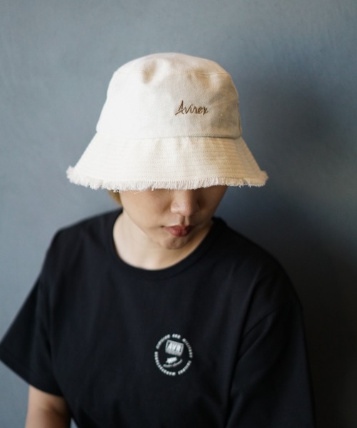 AVIREX（アヴィレックス）の「リネンバケットハット/ LINEN BUCKET HAT（ハット・レディース・ブラック/オフホワイト・FREE）」の9枚目の写真
