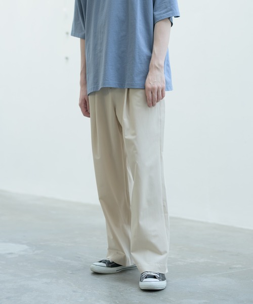 melt.（メルト）の「melt. - ドレープワイドイージーパンツ（スラックス・メンズ・ブラック/ライトベージュ・SMALL/MEDIUM/LARGE）」の18枚目の写真