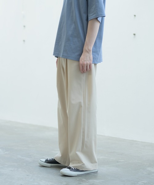 melt.（メルト）の「melt. - ドレープワイドイージーパンツ（スラックス・メンズ・ブラック/ライトベージュ・SMALL/MEDIUM/LARGE）」の19枚目の写真