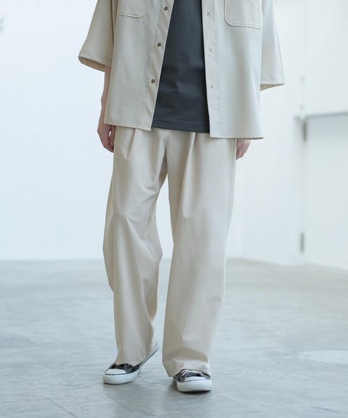 melt.（メルト）の「melt. - ドレープワイドイージーパンツ（スラックス・メンズ・ブラック/ライトベージュ・SMALL/MEDIUM/LARGE）」の6枚目の写真