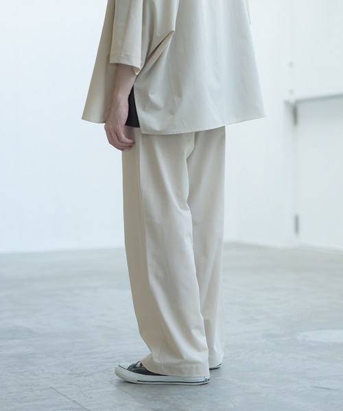 melt.（メルト）の「melt. - ドレープワイドイージーパンツ（スラックス・メンズ・ブラック/ライトベージュ・SMALL/MEDIUM/LARGE）」の8枚目の写真