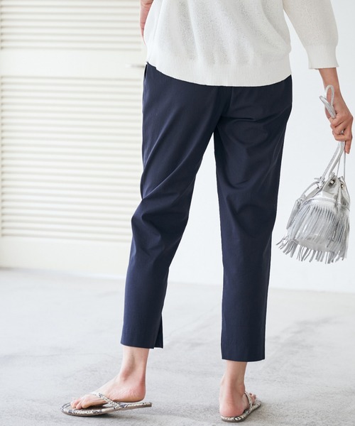 RIVE DROITE(リヴドロワ)の「美脚効果抜群 インスリットパンツ(その他パンツ・レディース・ベージュ/ミント/ネイビー/ブラック・36/38)」の4枚目の写真