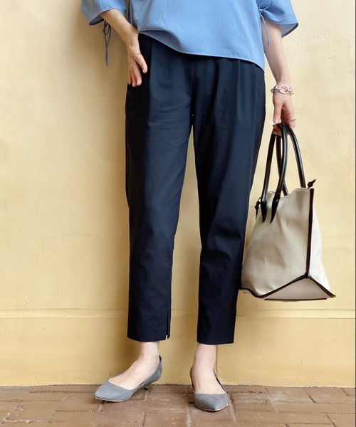 RIVE DROITE(リヴドロワ)の「美脚効果抜群 インスリットパンツ(その他パンツ・レディース・ベージュ/ミント/ネイビー/ブラック・36/38)」の9枚目の写真