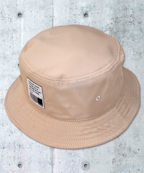 THE CASUAL(カジュアル)の「ワッペンポリバケットハット キッズ(ハット・キッズ・ベージュ/パープル/チャコール/ブラック/カーキ/ネイビー/イエロー/オレンジ・56cm/54cm/52cm)」の4枚目の写真