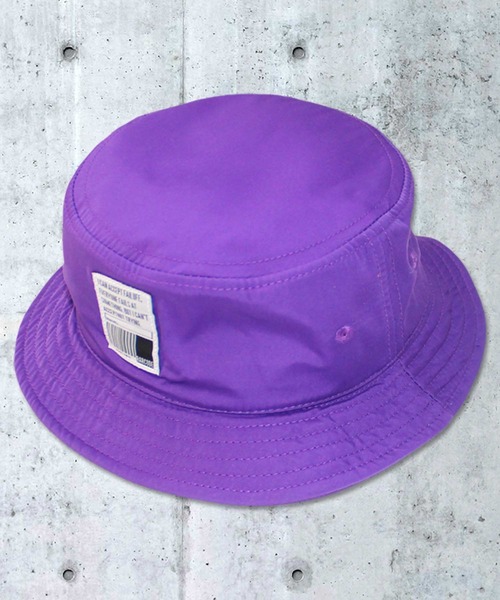 THE CASUAL(カジュアル)の「ワッペンポリバケットハット キッズ(ハット・キッズ・ベージュ/パープル/チャコール/ブラック/カーキ/ネイビー/イエロー/オレンジ・56cm/54cm/52cm)」の6枚目の写真