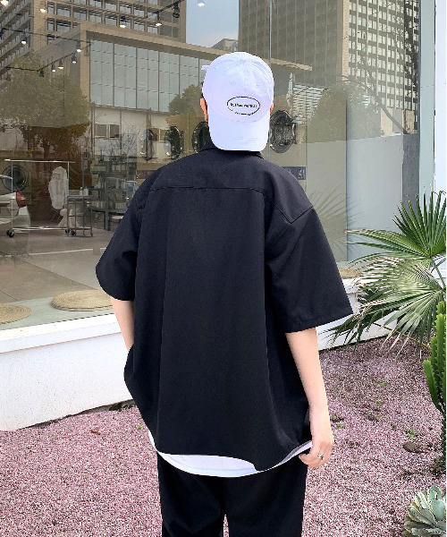 neos（ネオス）の「【neos -addictive design-】ルーズシルエット ダブルポケットシャツ＆パンツ セットアップ（セットアップ・メンズ・ブラック/カーキ/ブルーグレー/グレイッシュベージュ・MEDIUM/LARGE）」の10枚目の写真