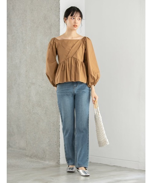 fifth（フィフス）の「ウッドハンドルクロシェ編みバッグ（ハンドバッグ・レディース・ホワイト/モカ・FREE）」の9枚目の写真