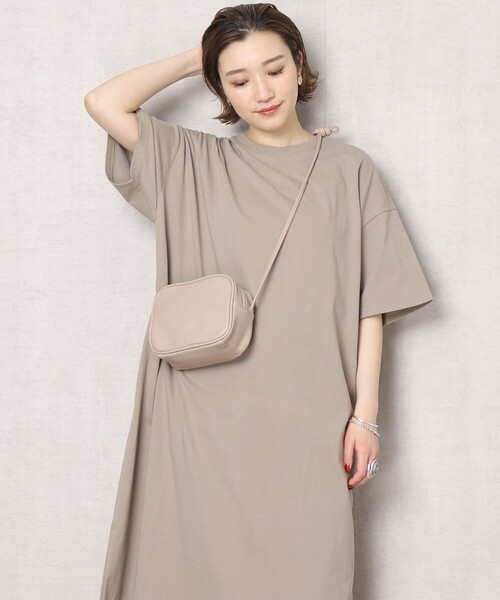 FREAK'S STORE（フリークスストア）の「▽【WEB限定】STORATECH/ストラテック 〈高機能素材〉半袖Tシャツワンピース (カットワンピース/ひんやり冷感・UV素材Tシャツワンピ)（ワンピース・レディース・ホワイト/ブラック/ベージュ/ブルー/グリーン/ラベンダー・ﾌﾘ-）」の15枚目の写真