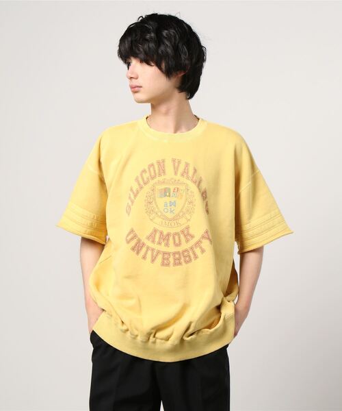 amok（アモク）の「amok /アモク/別注SS スウェット（Tシャツ/カットソー・メンズ・ブラック/ブルー/イエロー・FREE）」の6枚目の写真