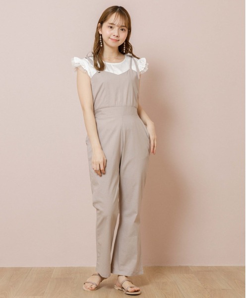 flower（フラワー）の「リボンキャミロンパース（サロペット