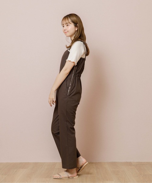 flower（フラワー）の「リボンキャミロンパース（サロペット