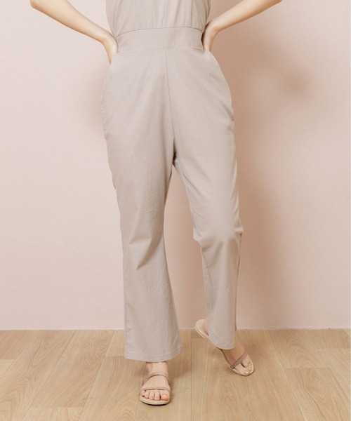 flower（フラワー）の「リボンキャミロンパース（サロペット/オーバーオール・レディース・ベージュ/ブラウン・FREE）」の10枚目の写真