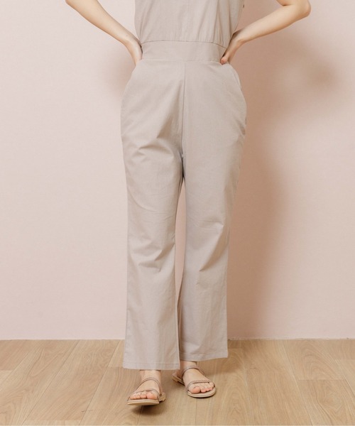 flower（フラワー）の「リボンキャミロンパース（サロペット/オーバーオール・レディース・ベージュ/ブラウン・FREE）」の9枚目の写真