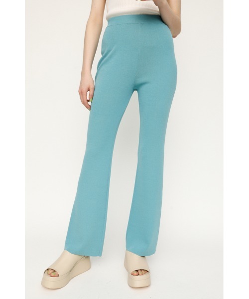 SLY（スライ）の「NYLON BLEND FLARE PT ナイロン ブレンド フレアパンツ（スラックス・レディース・ブルー/ブラック/ブラウン・2/1）」の6枚目の写真