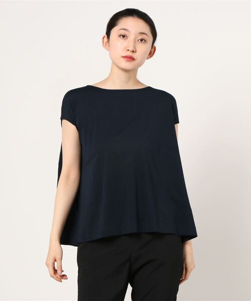 DEMYLEE（デミリー）の「DEMYLEE / ノースリーブカットソー（Tシャツ/カットソー・レディース・ネイビー・X-SMALL）」の6枚目の写真