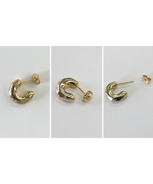 select MOCA（セレクトモカ）の「ハーフカットピンピアス（ピアス（両耳用）・レディース・シルバー/ゴールド・FREE）」の13枚目の写真