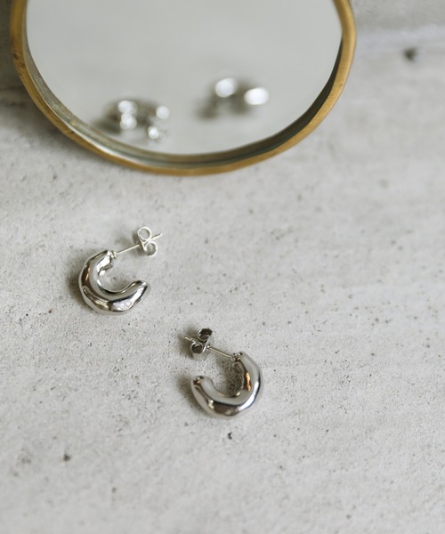 select MOCA（セレクトモカ）の「ハーフカットピンピアス（ピアス（両耳用）・レディース・シルバー/ゴールド・FREE）」の10枚目の写真