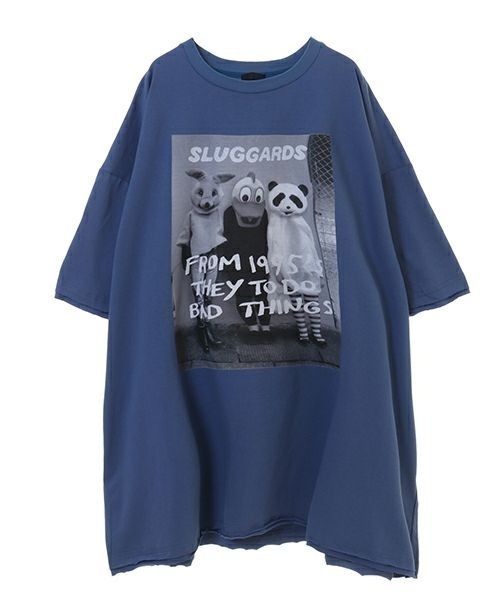 Candy Stripper（キャンディストリッパー）の「SLUGGARD BIG Tシャツ（Tシャツ/カットソー・レディース・アイボリー/ブラック/ブルー・2）」の3枚目の写真