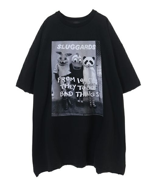 Candy Stripper（キャンディストリッパー）の「SLUGGARD BIG Tシャツ（Tシャツ/カットソー・レディース・アイボリー/ブラック/ブルー・2）」の2枚目の写真