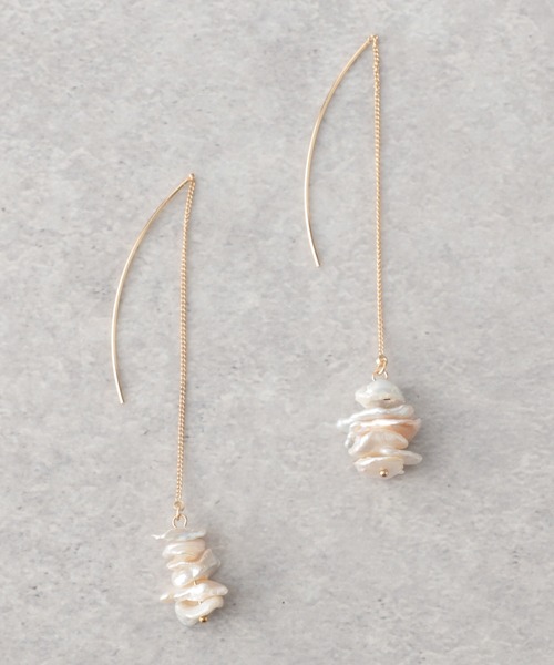 GLOBAL WORK（グローバルワーク）の「アソートアメリカンピアス/947886（ピアス（両耳用）・レディース・ゴールド/ライトグレー/ライトイエロー/グリーン・FREE）」の4枚目の写真