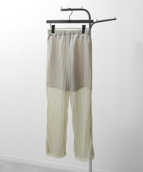 Chillfar（チルファー）の「シアープリーツパンツ（その他パンツ・レディース・シルバー/アイボリー・FREE）」の19枚目の写真