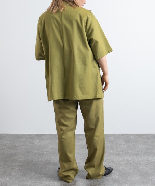 kutir（クティール）の「【セットアップ可能！】半袖ジャケット（テーラードジャケット・レディース・ライトグリーン/レンガ/ブラック/ブルーグリーン・SMALL/LARGE/MEDIUM）」の17枚目の写真