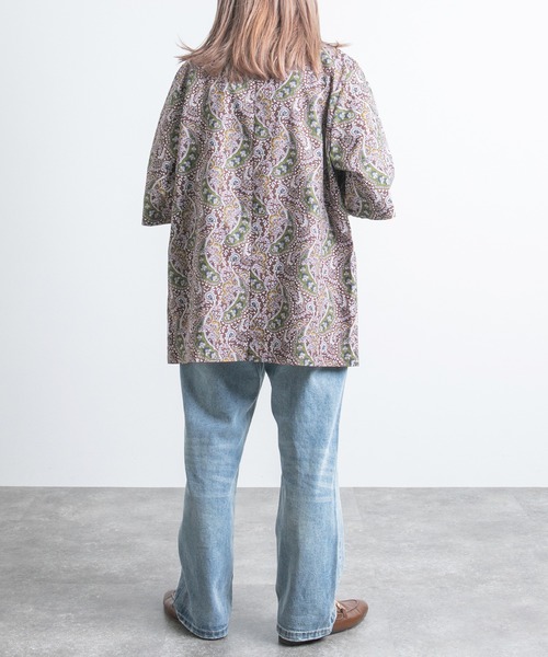 kutir（クティール）の「【セットアップ可能！】半袖ジャケット（テーラードジャケット・レディース・ライトグリーン/レンガ/ブラック/ブルーグリーン・SMALL/LARGE/MEDIUM）」の11枚目の写真