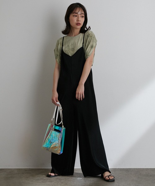 vis-`a-vis（ビサビ）の「【WEB限定】タイダイ染ドレープTシャツ（Tシャツ/カットソー・レディース・サックスブルー/グリーン系その他・FREE）」の6枚目の写真