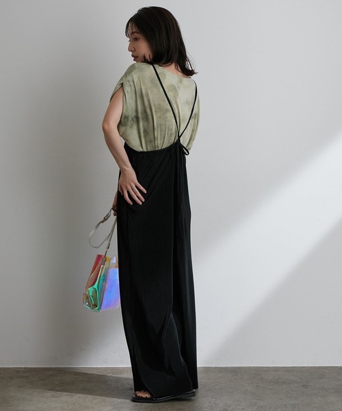 vis-`a-vis（ビサビ）の「【WEB限定】タイダイ染ドレープTシャツ（Tシャツ/カットソー・レディース・サックスブルー/グリーン系その他・FREE）」の10枚目の写真