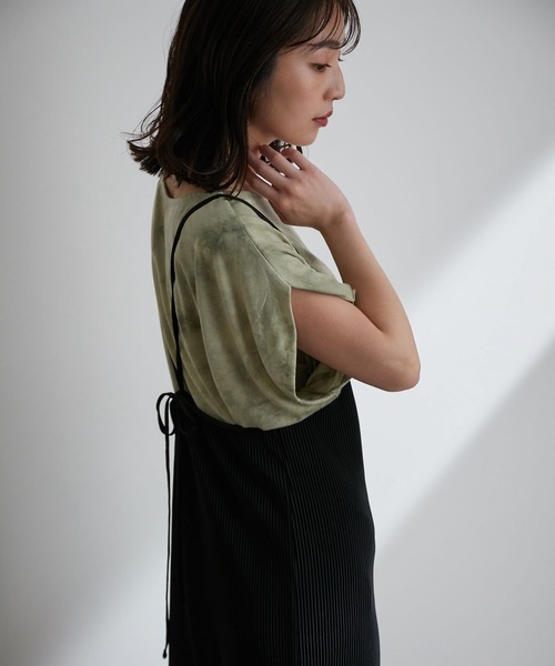 vis-`a-vis（ビサビ）の「【WEB限定】タイダイ染ドレープTシャツ（Tシャツ/カットソー・レディース・サックスブルー/グリーン系その他・FREE）」の21枚目の写真