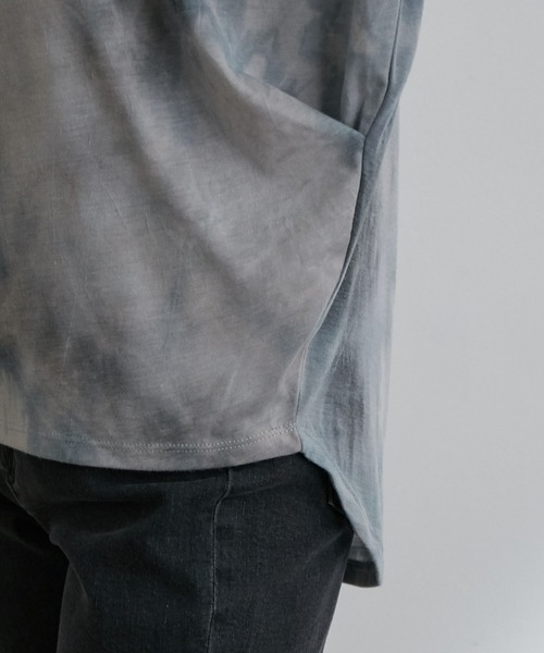 vis-`a-vis（ビサビ）の「【WEB限定】タイダイ染ドレープTシャツ（Tシャツ/カットソー・レディース・サックスブルー/グリーン系その他・FREE）」の16枚目の写真