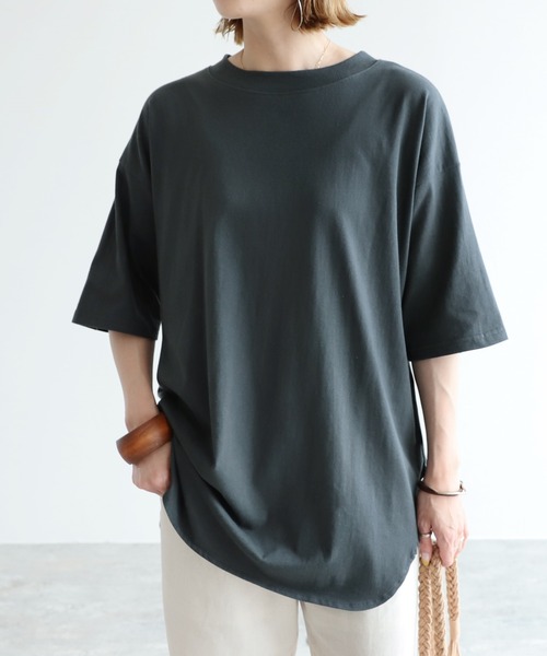 reca(レカ)の「バックプリントTシャツ(Tシャツ/カットソー・レディース・ホワイト/グレー/チャコール・FREE)」の5枚目の写真