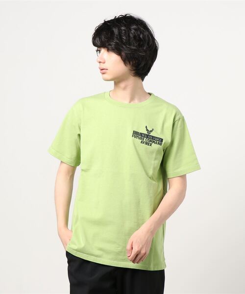 AVIREX（アヴィレックス）の「AVIREX/ アヴィレックス　刺繍Tシャツ フューチャーコマンド/S/S EMB TEE 'FUTURE COMMAND'（Tシャツ/カットソー・メンズ・ネイビー/オフホワイト/ライム/Orange/ブラウン系その他2・MEDIUM/LARGE/X-LARGE/XX-LARGE）」の6枚目の写真