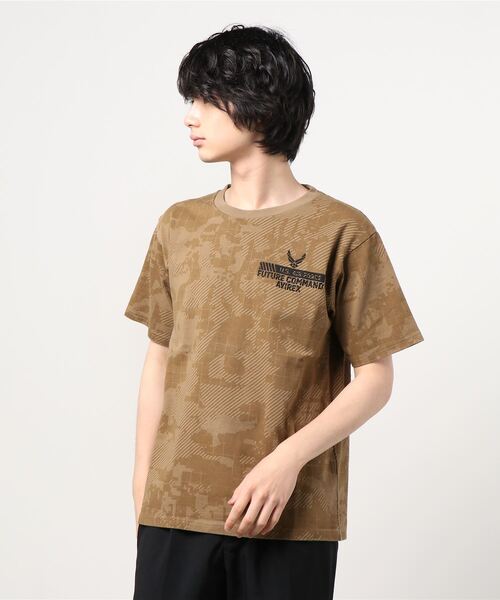 AVIREX（アヴィレックス）の「AVIREX/ アヴィレックス　刺繍Tシャツ フューチャーコマンド/S/S EMB TEE 'FUTURE COMMAND'（Tシャツ/カットソー・メンズ・ネイビー/オフホワイト/ライム/Orange/ブラウン系その他2・MEDIUM/LARGE/X-LARGE/XX-LARGE）」の10枚目の写真