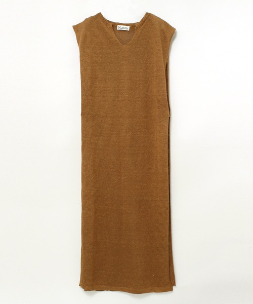【セール】K2538 リネンニットジレワンピース（ワンピース）｜RNA-N（アールエヌエーエヌ）