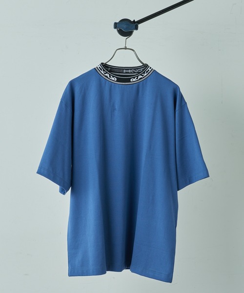 Lui's（ルイス）の「RAKISHネックロゴカットソー（Tシャツ/カットソー・メンズ・ブラック/オフホワイト/ブルー・SMALL/MEDIUM）」の3枚目の写真