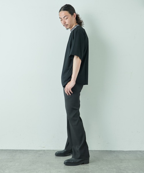 Lui's（ルイス）の「RAKISHネックロゴカットソー（Tシャツ/カットソー・メンズ・ブラック/オフホワイト/ブルー・SMALL/MEDIUM）」の7枚目の写真