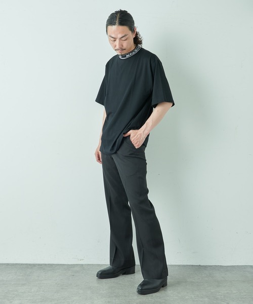 Lui's（ルイス）の「RAKISHネックロゴカットソー（Tシャツ/カットソー・メンズ・ブラック/オフホワイト/ブルー・SMALL/MEDIUM）」の10枚目の写真