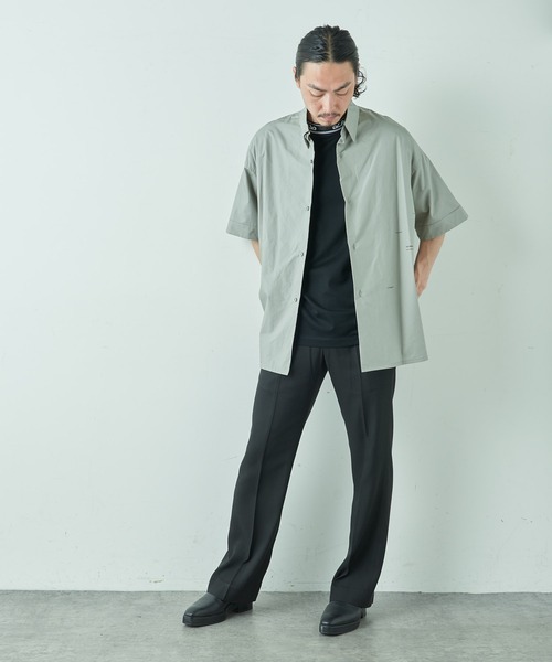 Lui's（ルイス）の「RAKISHネックロゴカットソー（Tシャツ/カットソー・メンズ・ブラック/オフホワイト/ブルー・SMALL/MEDIUM）」の21枚目の写真