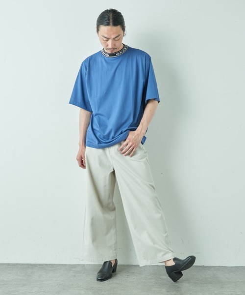 Lui's（ルイス）の「RAKISHネックロゴカットソー（Tシャツ/カットソー・メンズ・ブラック/オフホワイト/ブルー・SMALL/MEDIUM）」の11枚目の写真