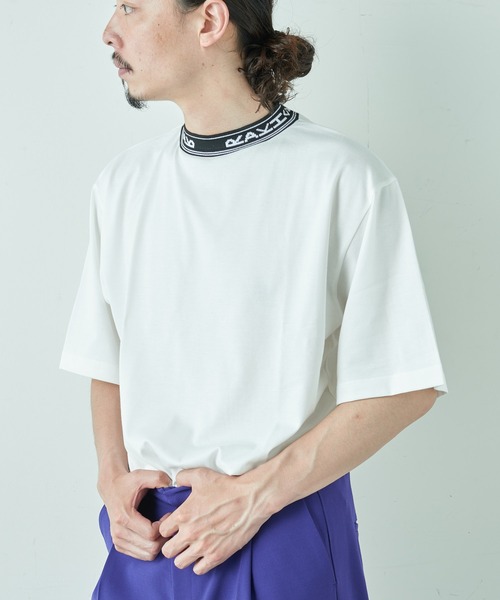 Lui's（ルイス）の「RAKISHネックロゴカットソー（Tシャツ/カットソー・メンズ・ブラック/オフホワイト/ブルー・SMALL/MEDIUM）」の12枚目の写真