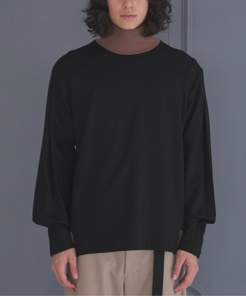 DOOPZ（ドープス）の「TURTLE NECK LONG T / タートルネックロンT（Tシャツ/カットソー・メンズ・ブラック/ネイビー・SMALL/MEDIUM/LARGE）」の3枚目の写真