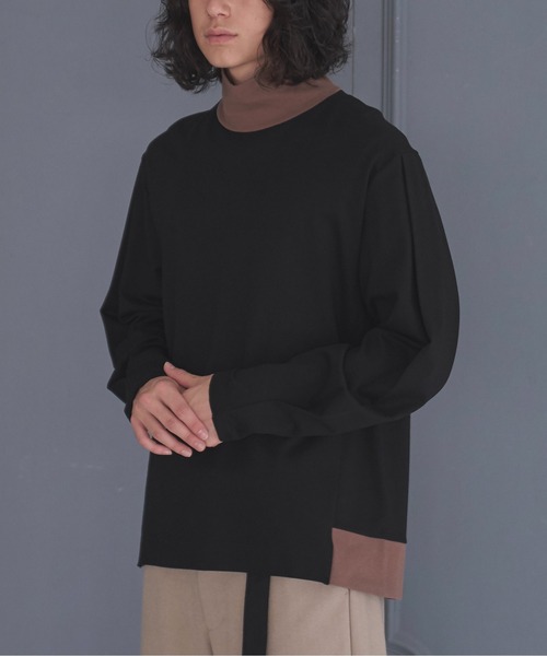 DOOPZ（ドープス）の「TURTLE NECK LONG T / タートルネックロンT（Tシャツ/カットソー・メンズ・ブラック/ネイビー・SMALL/MEDIUM/LARGE）」の4枚目の写真