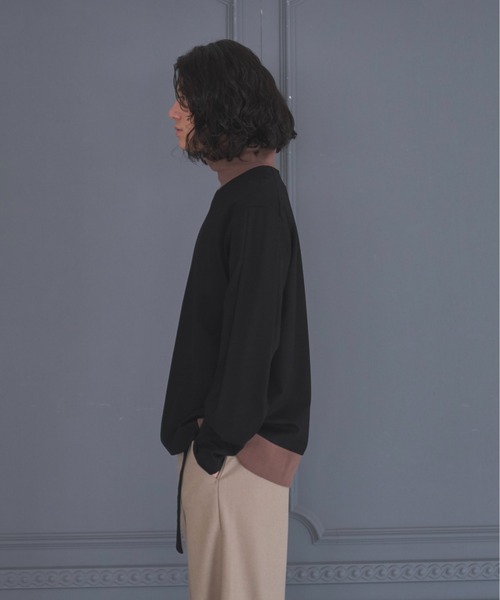 DOOPZ（ドープス）の「TURTLE NECK LONG T / タートルネックロンT（Tシャツ/カットソー・メンズ・ブラック/ネイビー・SMALL/MEDIUM/LARGE）」の6枚目の写真