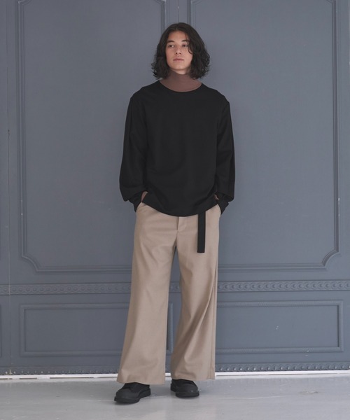 DOOPZ（ドープス）の「TURTLE NECK LONG T / タートルネックロンT（Tシャツ/カットソー・メンズ・ブラック/ネイビー・SMALL/MEDIUM/LARGE）」の9枚目の写真